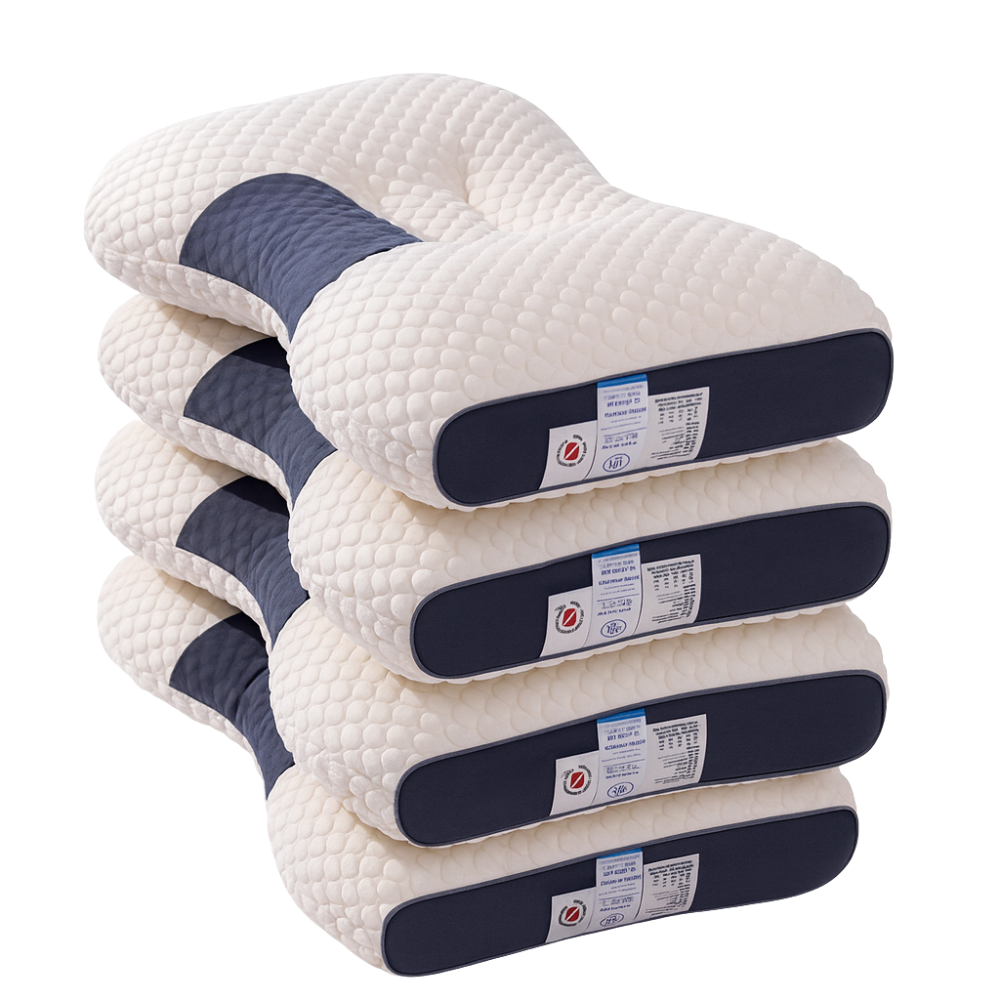 Almohadas Ortopédicas Cervicales Pack 4 Hipoalergénicas Antiácaros