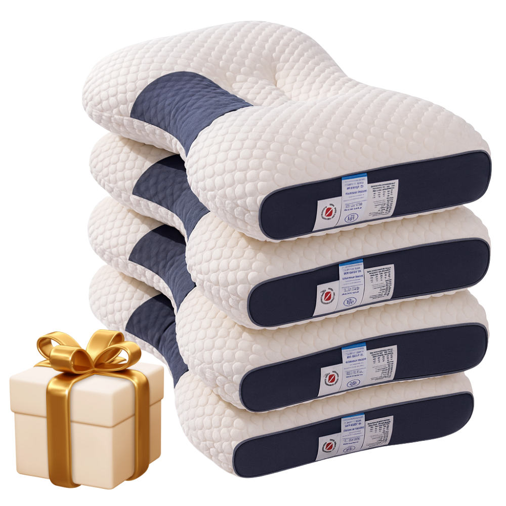 Almohadas Ortopédicas Cervicales Pack 4 Hipoalergénicas Antiácaros