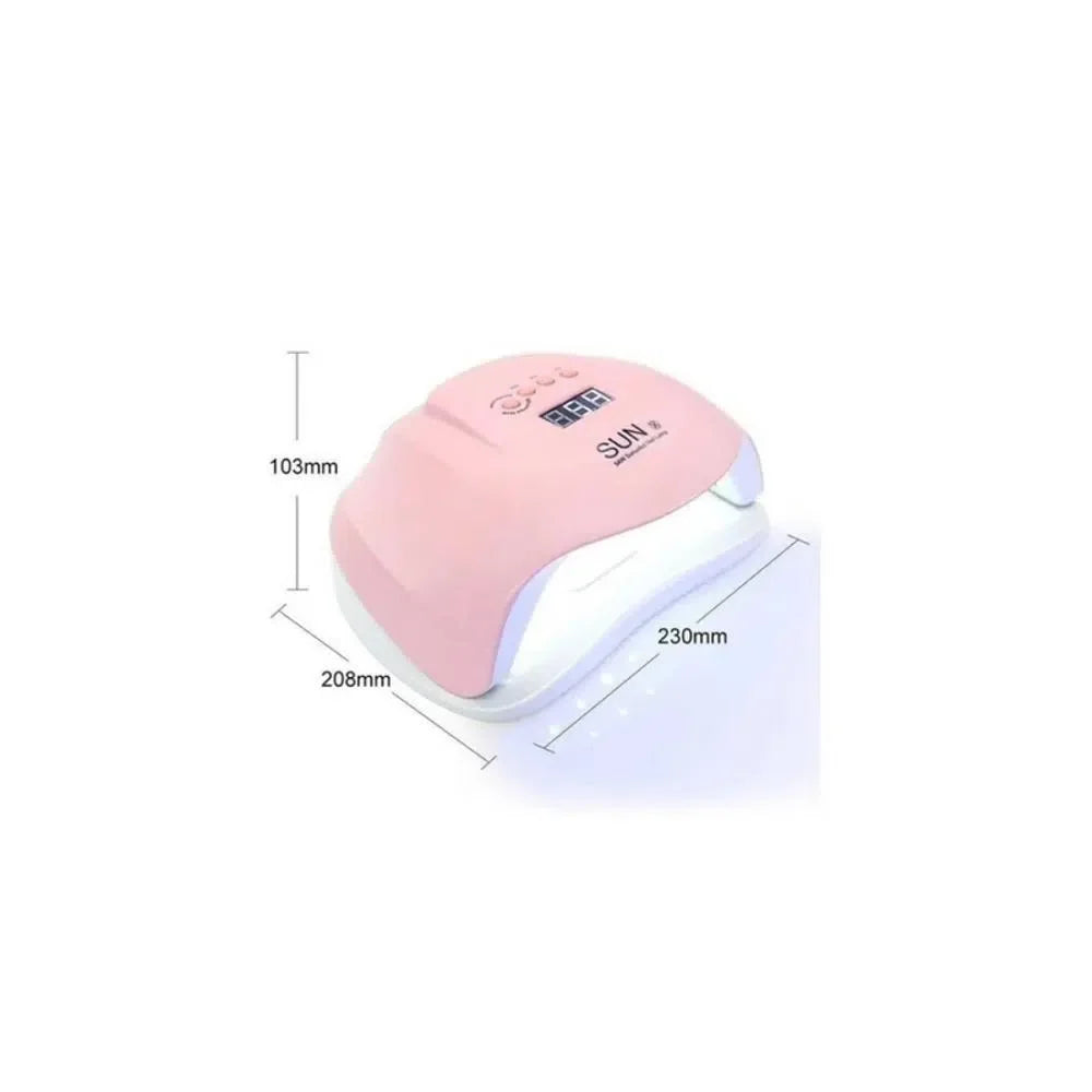 Lámpara UV LED Uñas 54W 36 LED Sensor Pantalla Temporizador Secado