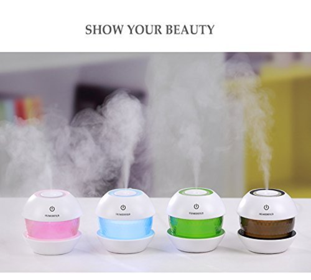 Difusor Aromas Magic Diamond Ultrasónico LED USB 150ml Humidificador