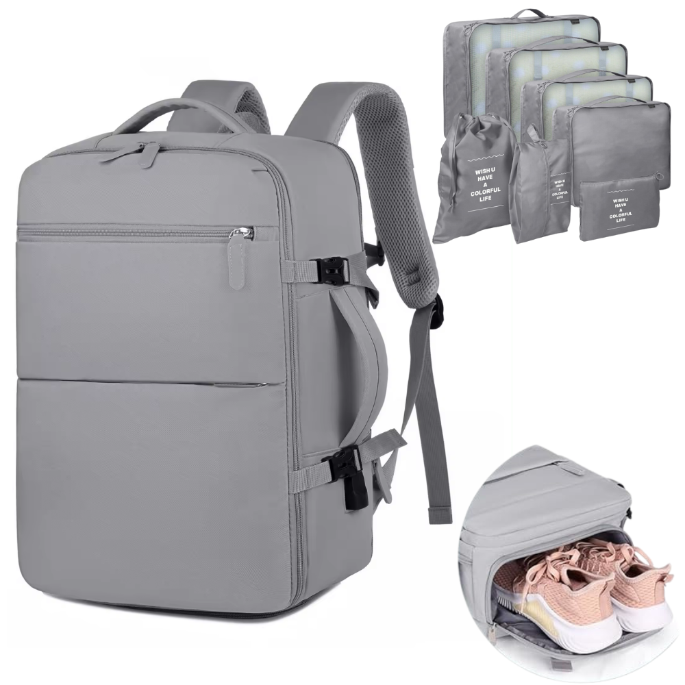 Maleta Mano Cabina Viaje Impermeable Puerto USB Antirrobo Organizador