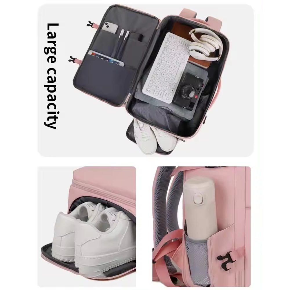 Maleta Mano Cabina Viaje Impermeable Puerto USB Antirrobo Organizador