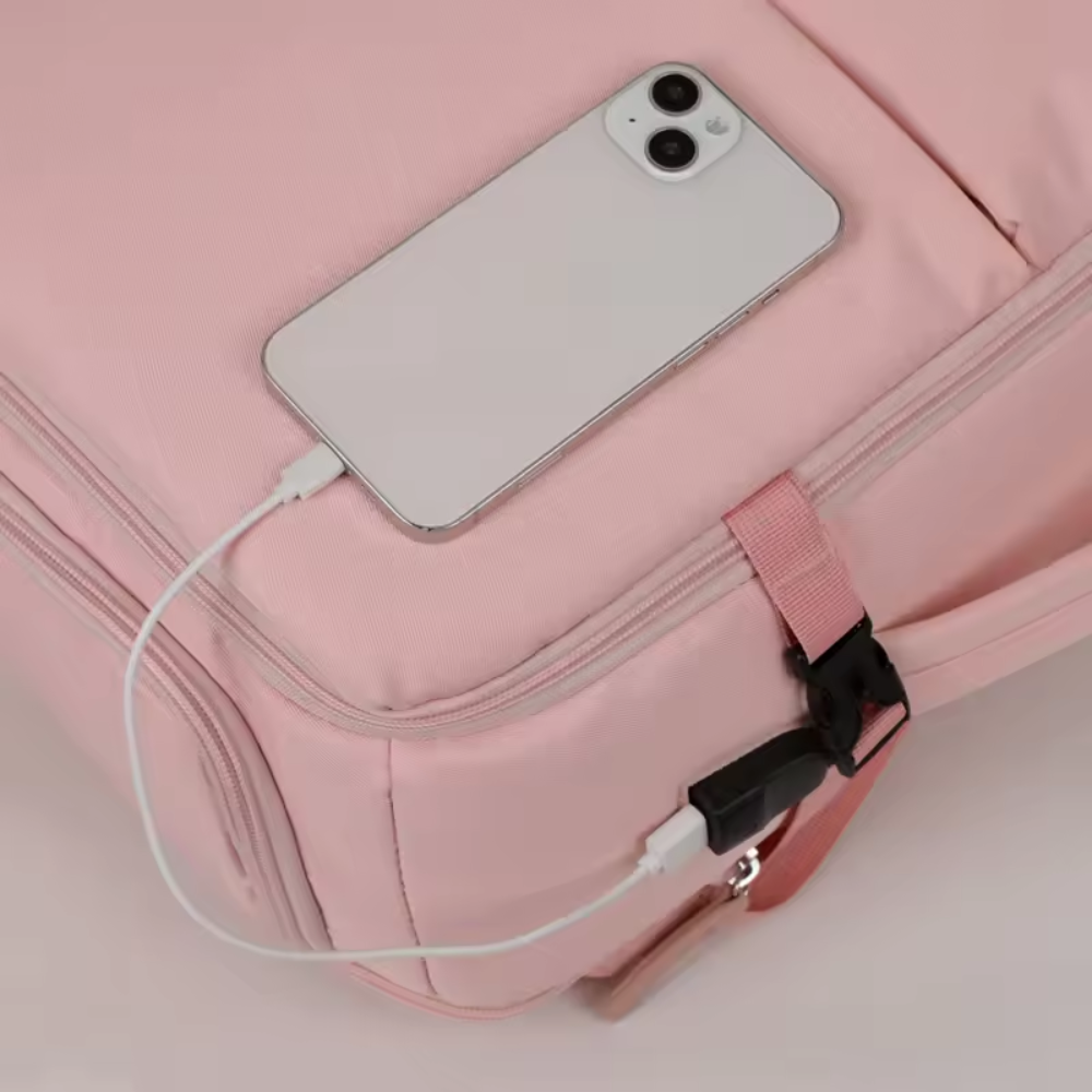 Maleta Mano Cabina Viaje Impermeable Puerto USB Antirrobo Organizador