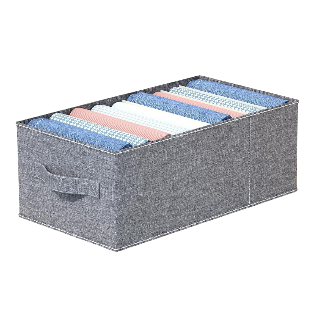 Organizador Ropa Cajón 8 Divisiones Plegable Ropa Interior Medias Gris