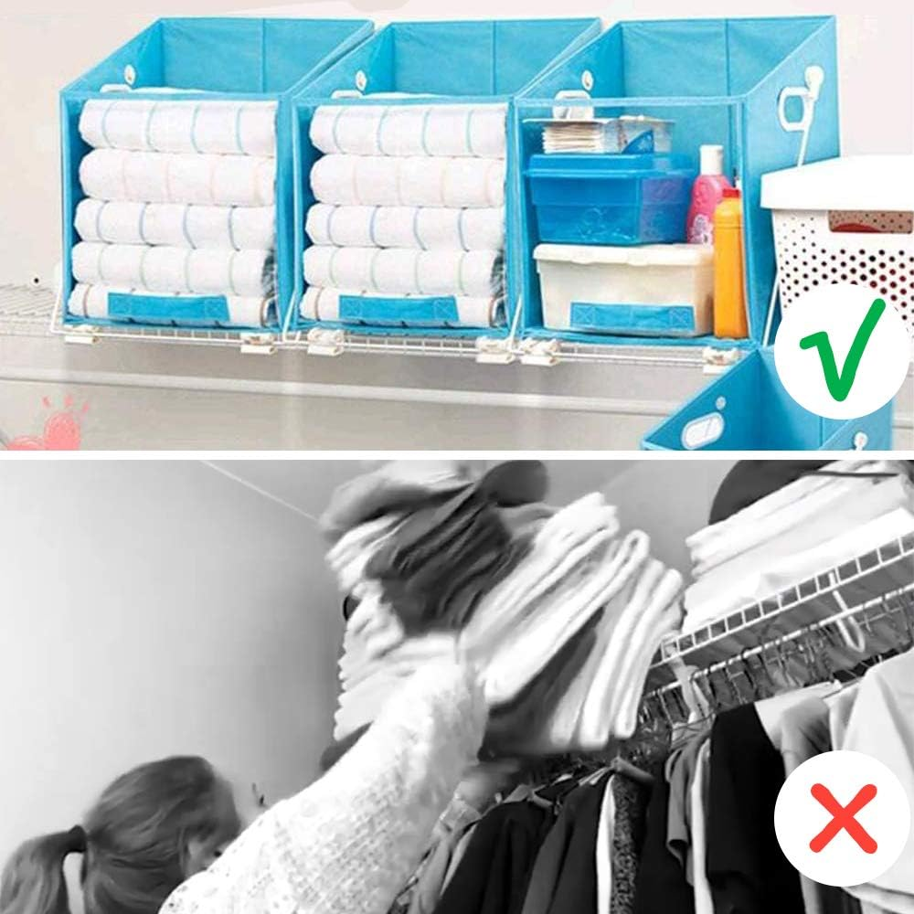 Organizador Ropa Cesta Plegable Closet Armario Colgante Frente Visible