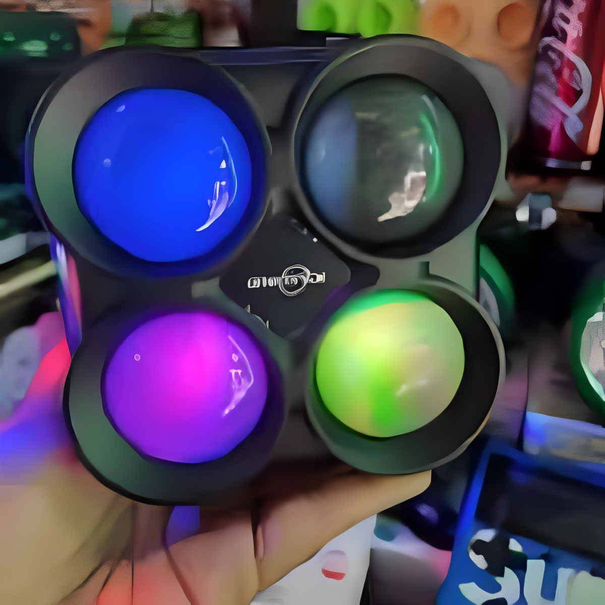 Parlante Bluetooth Portátil Luces RGB Radio FM USB GTS-1835 3 Pulgadas