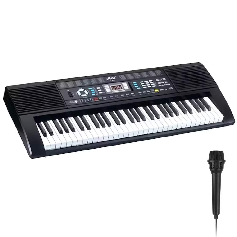 Teclado Organeta Piano MLS6639 61 Teclas 128 Tonos Micrófono Atril