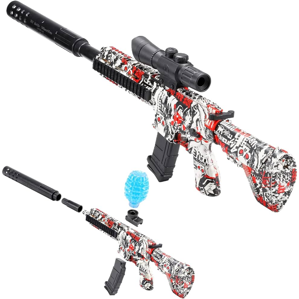 Lanzador Hidrogel Juguete Shooting Elite 2 Modos Tiro Mira Ajustable