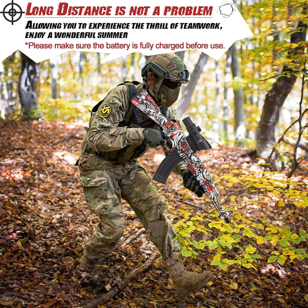 Lanzador Hidrogel Juguete Shooting Elite 2 Modos Tiro Mira Ajustable