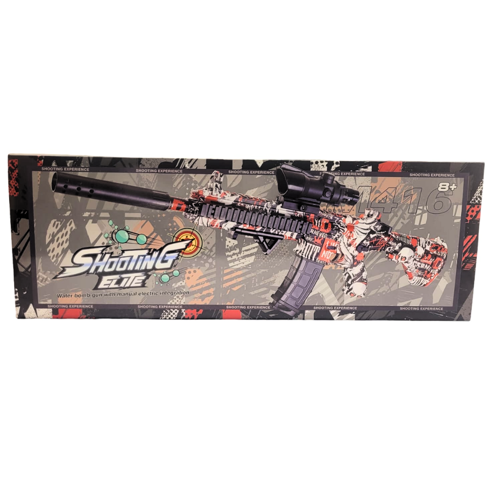 Lanzador Hidrogel Juguete Shooting Elite 2 Modos Tiro Mira Ajustable